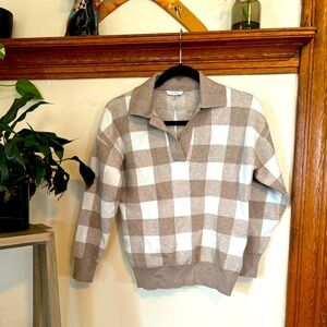 Knit collared sweater NWT